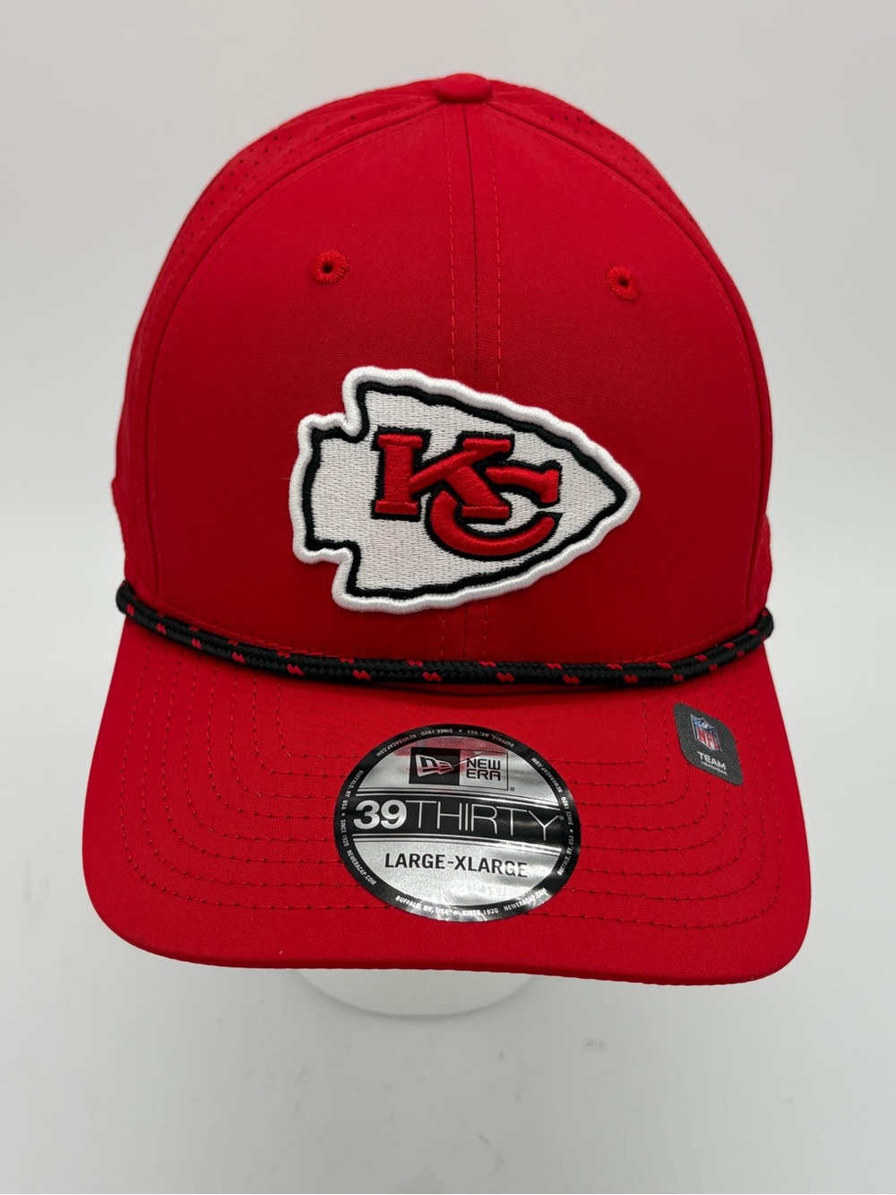 New Era Red Kansas City Chiefs Rope-Trim 39THIRTY Cap